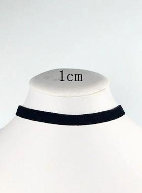 Korean Fashion Womens Accessoires Punk Gothic Soft Black Vel