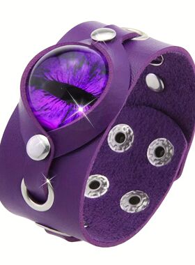Halloween ndy Gohic Punk Glier PU Leaher Saemen Bracele Perf