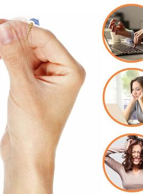 Unique Rotate Beads Decompression Ring for Women Men Open Cu