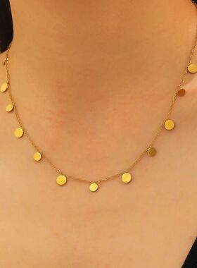 Sainless Seel Jewelry Se for Women Exquisie Rero Round Penda