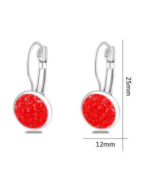 Simplee Korean Fashion Earrings with Round Stone for Women S