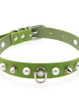 Punk Personaliy nd Creaiviy Imiaion pearl Sexy Rives D buckl