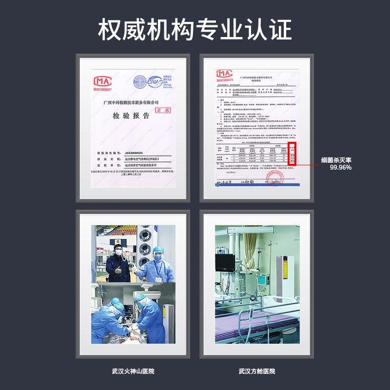 远大空气消毒机家用除甲醛除异味静电臭氧杀菌办公室净化器TD1000