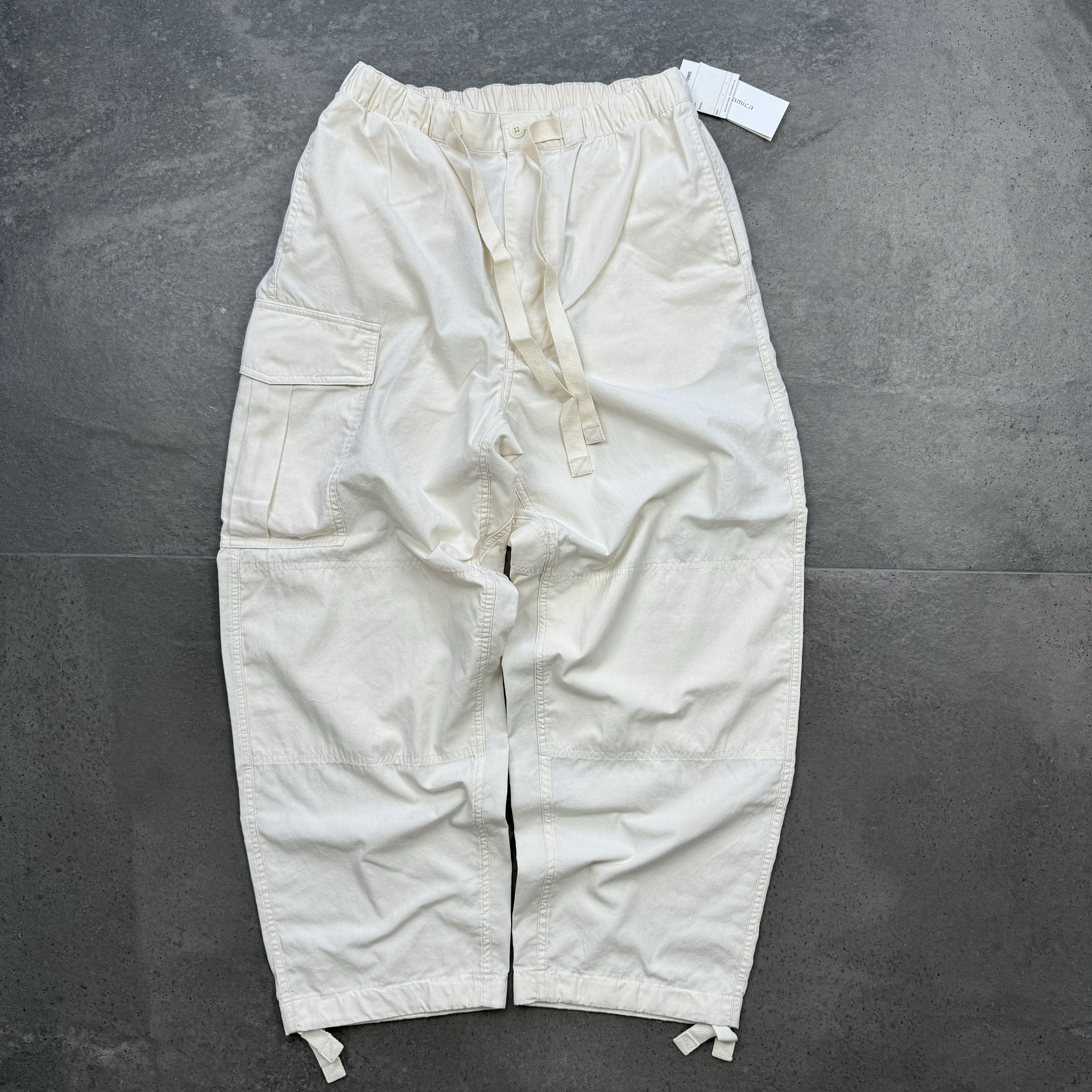 现货 nanamica 24SS EASY PANTS包芯纱宽松军事工装长裤 SUCS408-图2