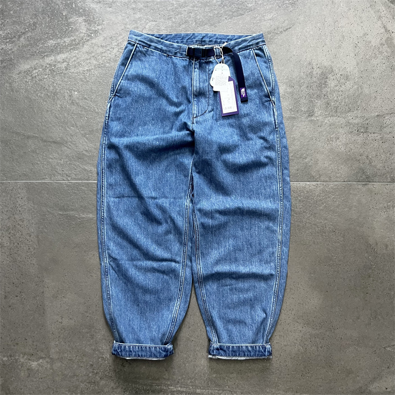 现货THE NORTH FACE北面紫标Denim Wide Tapered 23fw牛仔裤5357 - 图1