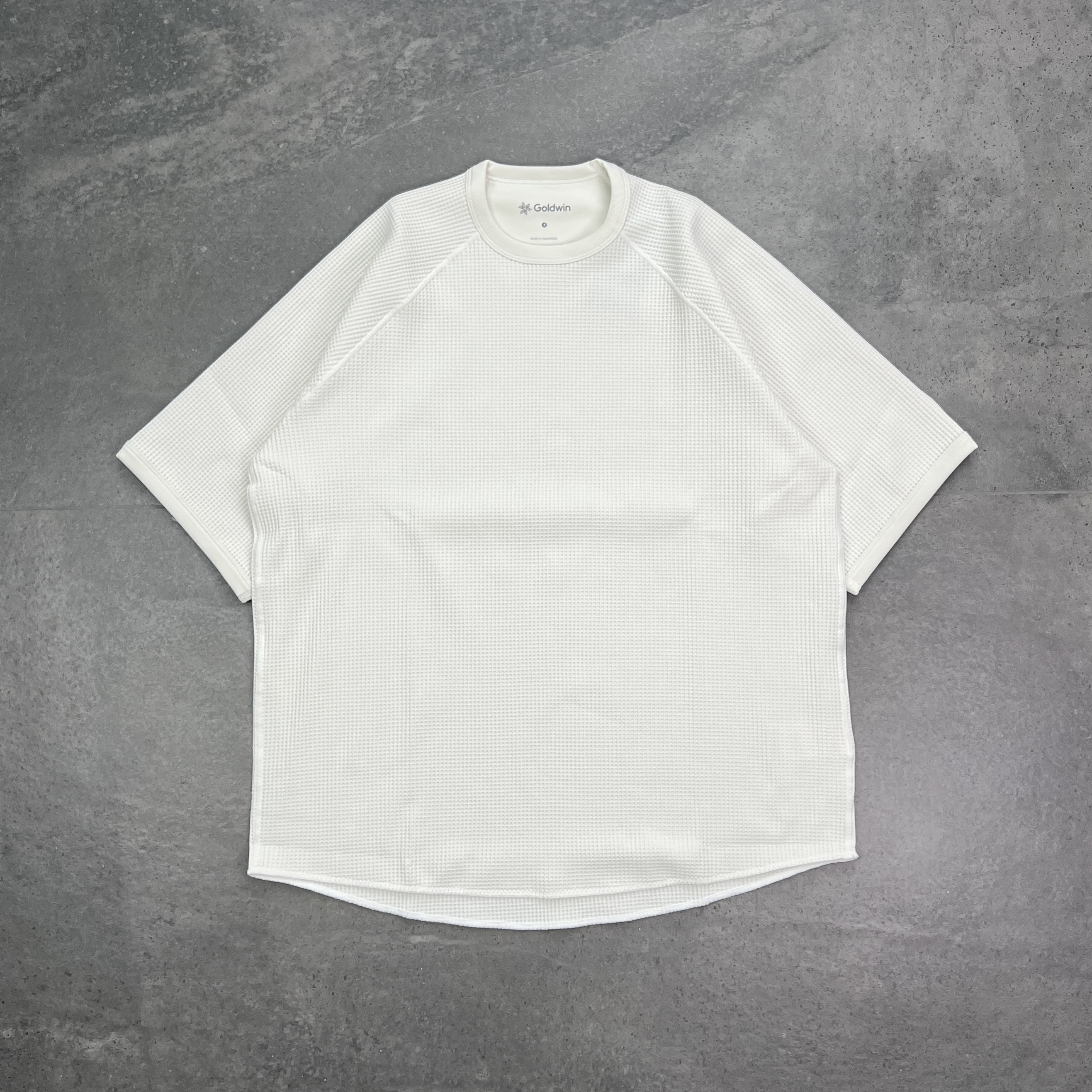 现货Goldwin WF Light 25ss华夫格速干透气防紫外线插肩袖短袖T恤 - 图2