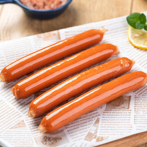 荷美尔惠选鸡肉脆皮热狗肠 原法兰克福脆皮肠1kg面包早餐油煎香肠 - 图0