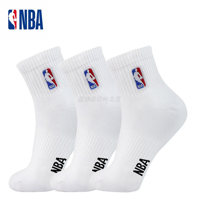 NBA socks ຂອງຜູ້ຊາຍກາງ-calf casual socks combed ຖົງຕີນຝ້າຍ