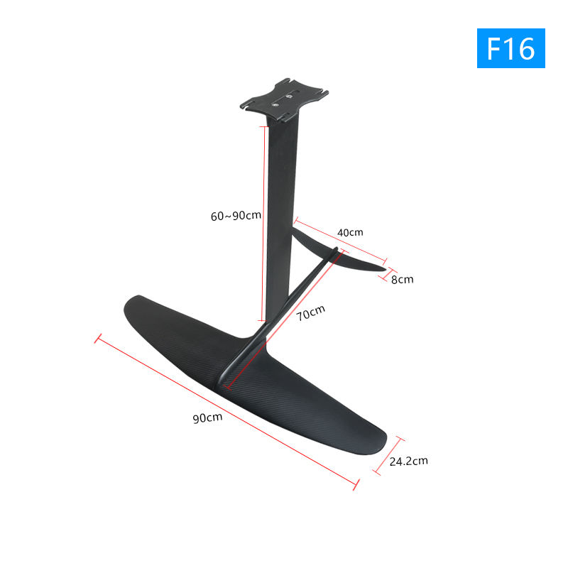 新款站立式风翼冲浪无动力水翼冲浪板碳纤维竞速水上运动助推器 - 图3