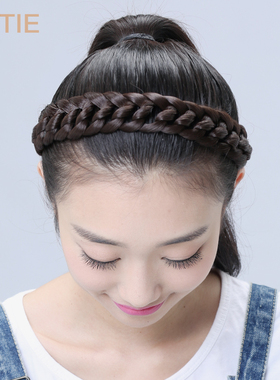 娇滴滴假发日韩版手工编织森女系