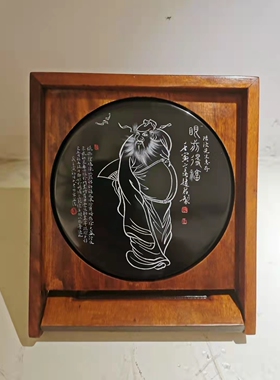 灵璧石摆件钟馗各种姿势纯手工
