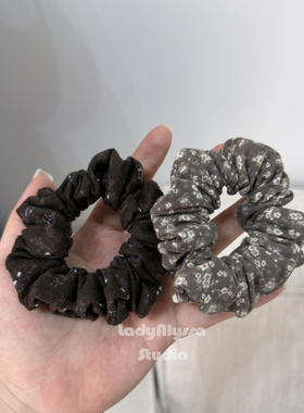 chao韩系的柔软磨毛小碎花发圈
