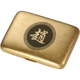 Медный ретро латунный портативный портсигар, креативная металлическая ультратонкая коробка