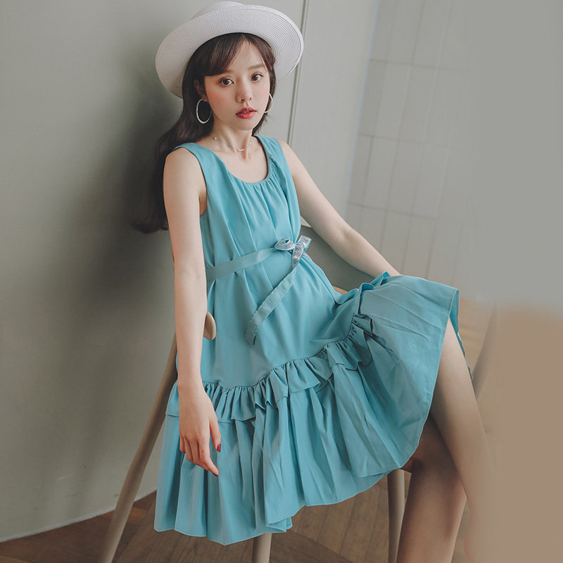 无袖背心裙娃娃裙 婴格恩母婴连衣裙