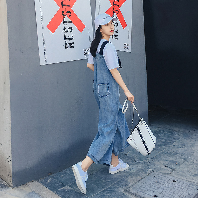 孕妇背带裤春夏阔腿裤外穿孕妇裤子 婴格恩母婴孕妇打底裤