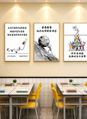 励志文字楼梯走廊教室文化KT板画