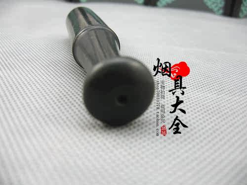 天然和田青玉玉石烟嘴 老式旱烟袋 玉石烟哨 烟枪烟杆烟锅烟斗袋 - 图2