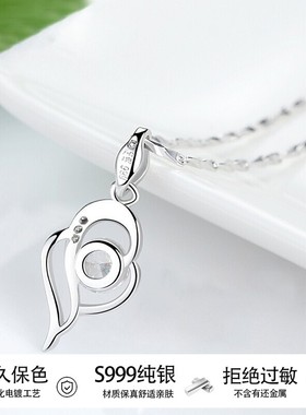 纯银项链S999轻奢小众高级感2025新款配饰生日情人节礼物送女朋友
