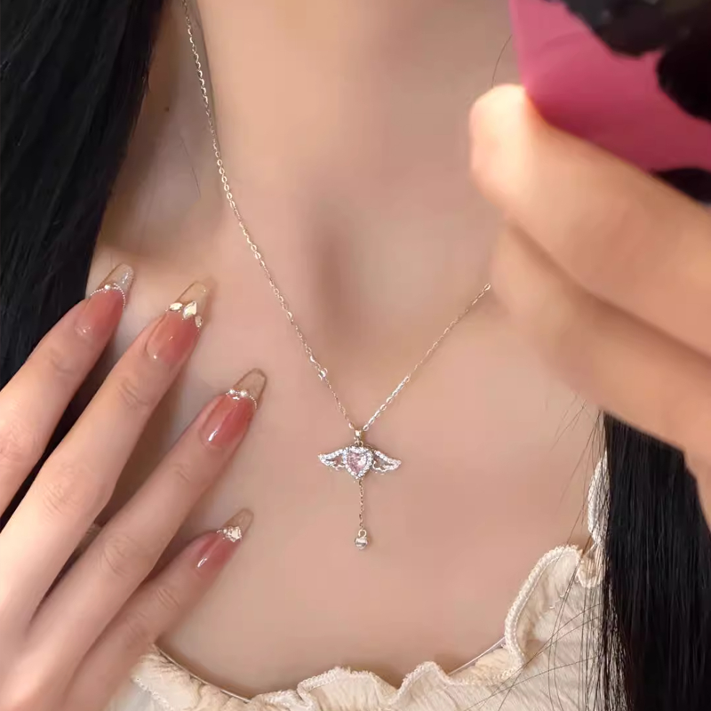 「丘比特之心」s999纯银爱心项链女轻奢小众高级感锁骨链生日礼物 - 图2