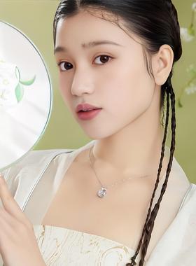 足银项链生日圣诞节礼物送友老婆