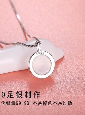 S999纯银小鹿项链女足银简约锁骨链吊坠送女友闺蜜生日情人节礼物