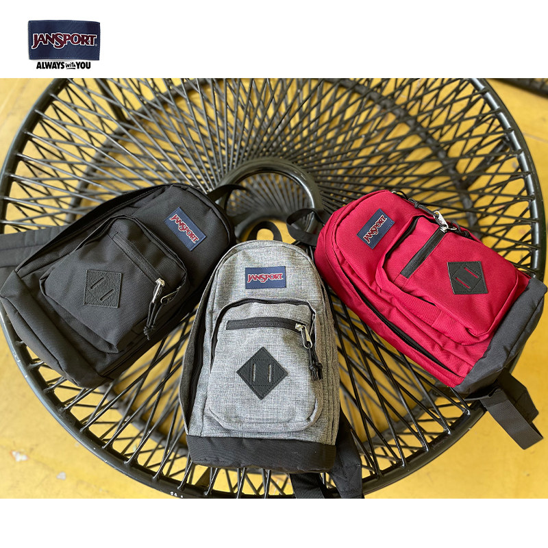 jansport21年新款骑行滑板运动胸包 jansport男士包袋