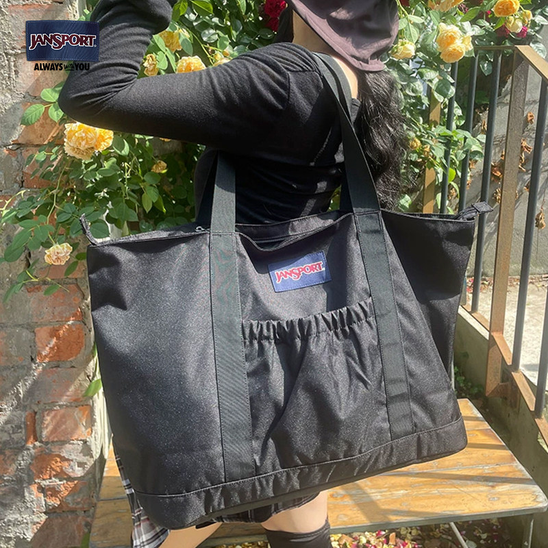 JanSport大容量时尚轻便购物袋妈妈包手提百搭简约通勤托特包女,淘宝优惠券,粉丝福利购,淘宝优惠卷