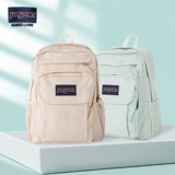 Jansport Outdoor Студент Большая мощность 24 года простые рюкзак Двухсторонний зеленый кокосовый молоко белый пакет многокомпонента