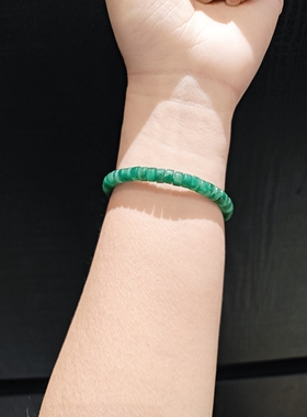 3乘6m非洲翠直切药片珠手串手链