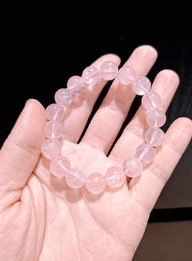 12月特价活动 10m粉水晶素圈手串手链实物更粉更漂亮
