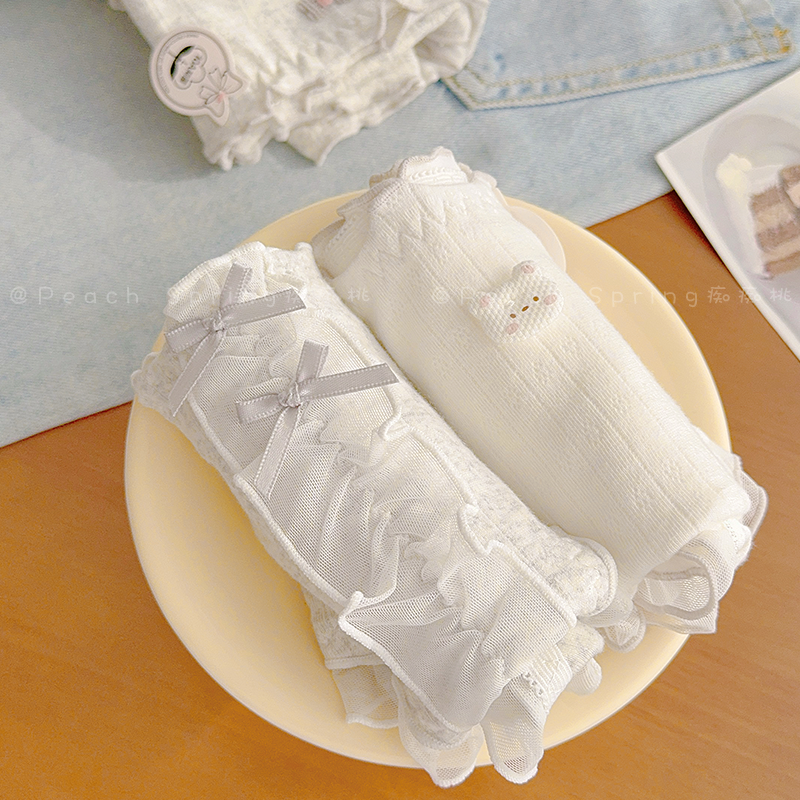 云感棉少女内裤10A抗菌纯棉裆蕾丝边包臀弹力2025新甜美碎花三角,淘宝优惠券,粉丝福利购,淘宝优惠卷