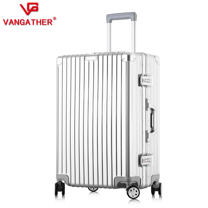 vangather万向轮24寸网红女拉杆箱 vangather旅行箱