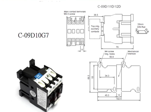 台湾贺电 NHD原装进口S-C11 C09D 110V 220V交流接触器100%正品-图3