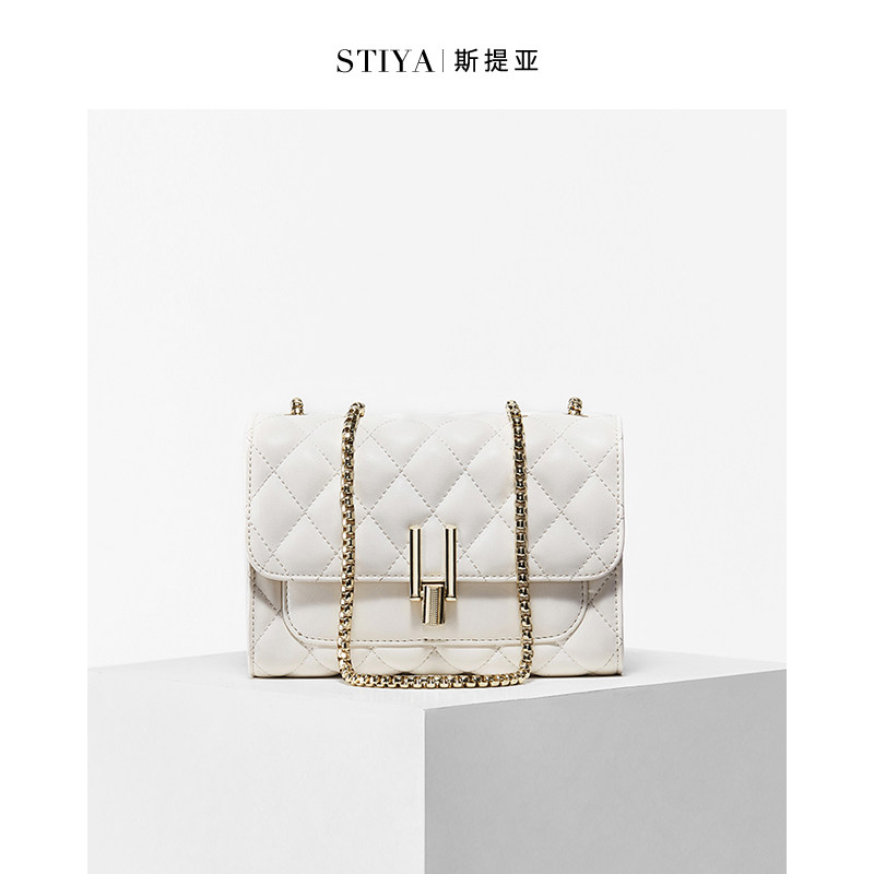 小ck 2020新款百搭小香风菱格链条包 斯提亚女士包袋