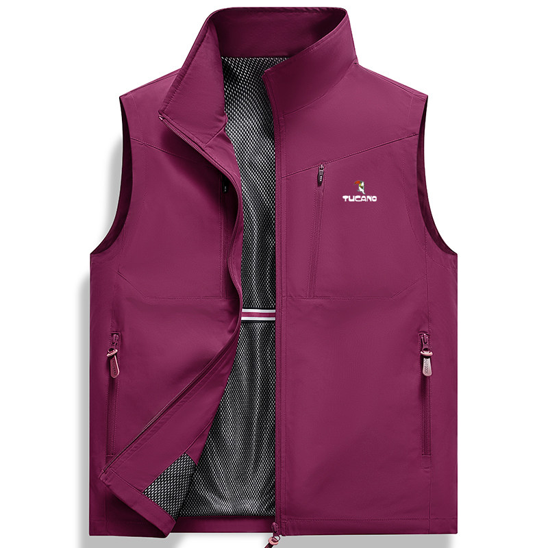 啄木鸟马甲男士春秋薄立领工装马球户外休闲摄影钓鱼背心马夹外套,淘宝优惠券,粉丝福利购,淘宝优惠卷