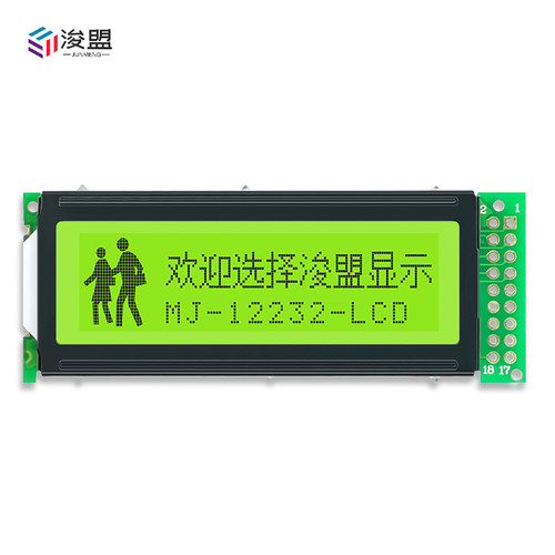 LCD液晶显示屏 12232点阵屏模块 12232LC高清工业屏单色显示屏5v - 图0