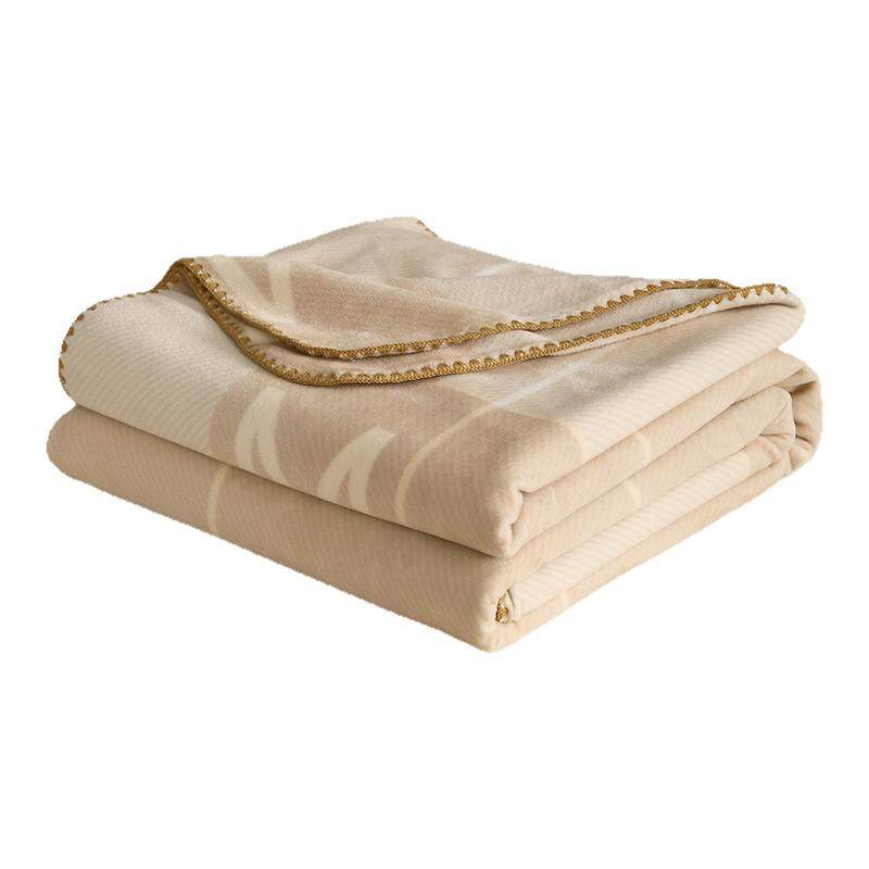 水星家纺 仿羊毛绒感毛毯办公室午休毯A类保暖冬季毯子盖毯高级感,淘宝优惠券,粉丝福利购,淘宝优惠卷