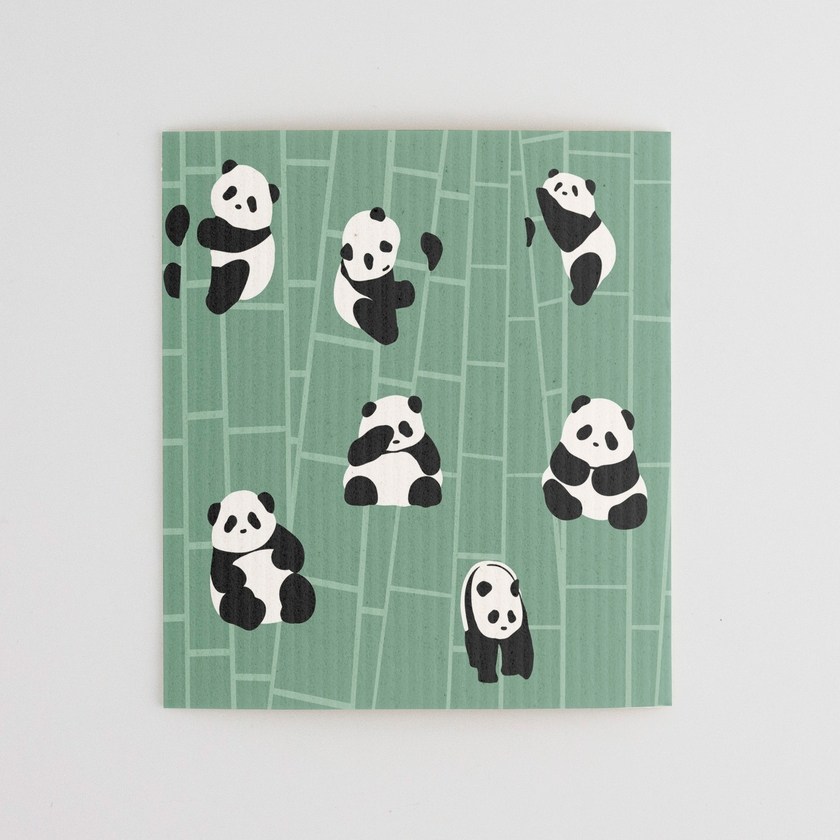 大熊猫竹子木浆棉厨房海绵擦抹布洗碗布刷锅不掉毛不沾油吸水油,淘宝优惠券,粉丝福利购,淘宝优惠卷