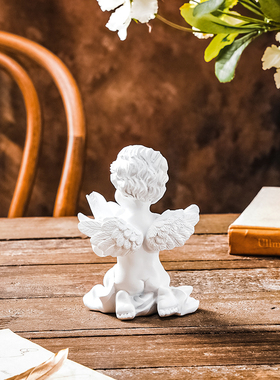 欧式小天使摆件丘比特爱神创意摆件客厅卧室书房拍摄道具装饰摆件