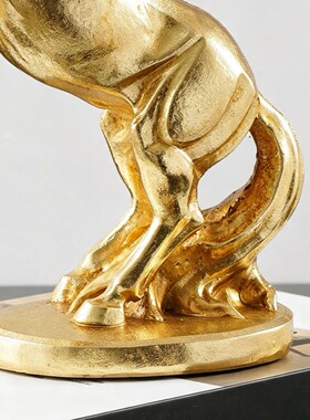 新中式金马摆件客厅玄关酒柜电视柜装饰开业送礼立马成功桌面摆饰