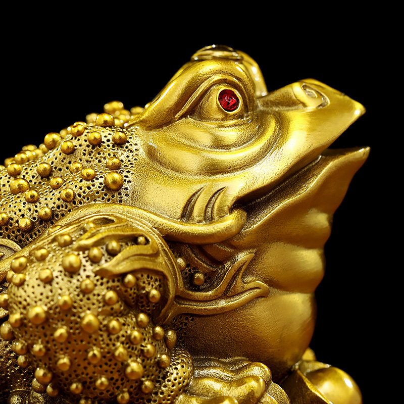 财源广进黄铜金蟾聚宝盆摆件招财客厅办公室蟾蜍装饰店铺开业礼品,淘宝优惠券,粉丝福利购,淘宝优惠卷