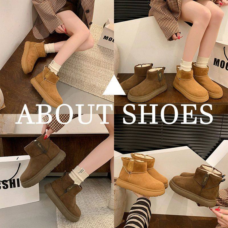 加绒高帮雪地靴女2025冬季新款学生ins韩版保暖休闲厚底棉鞋百搭,淘宝优惠券,粉丝福利购,淘宝优惠卷