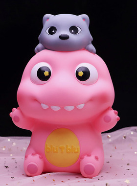 创意经典卡通猫和老鼠可爱儿童摆件男孩女孩防摔搪胶存钱罐礼物