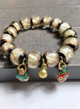 2025香灰琉璃朱砂手串三合六合命年手链蛇虎龙猴猪礼物