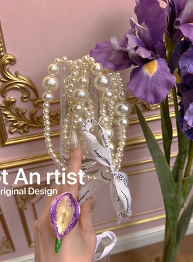 原创紫色马蹄莲造梦花园复古手工绘画油画风格戒指宴会指环轻奢风