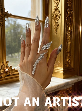 小众首饰vintage复刻博物馆文艺复兴时期艺术优雅线条水钻戒指