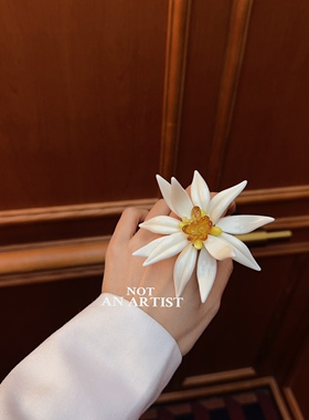 设计师品牌小众高级雕塑艺术层次感立体花蕊花朵戒指夸张大指环