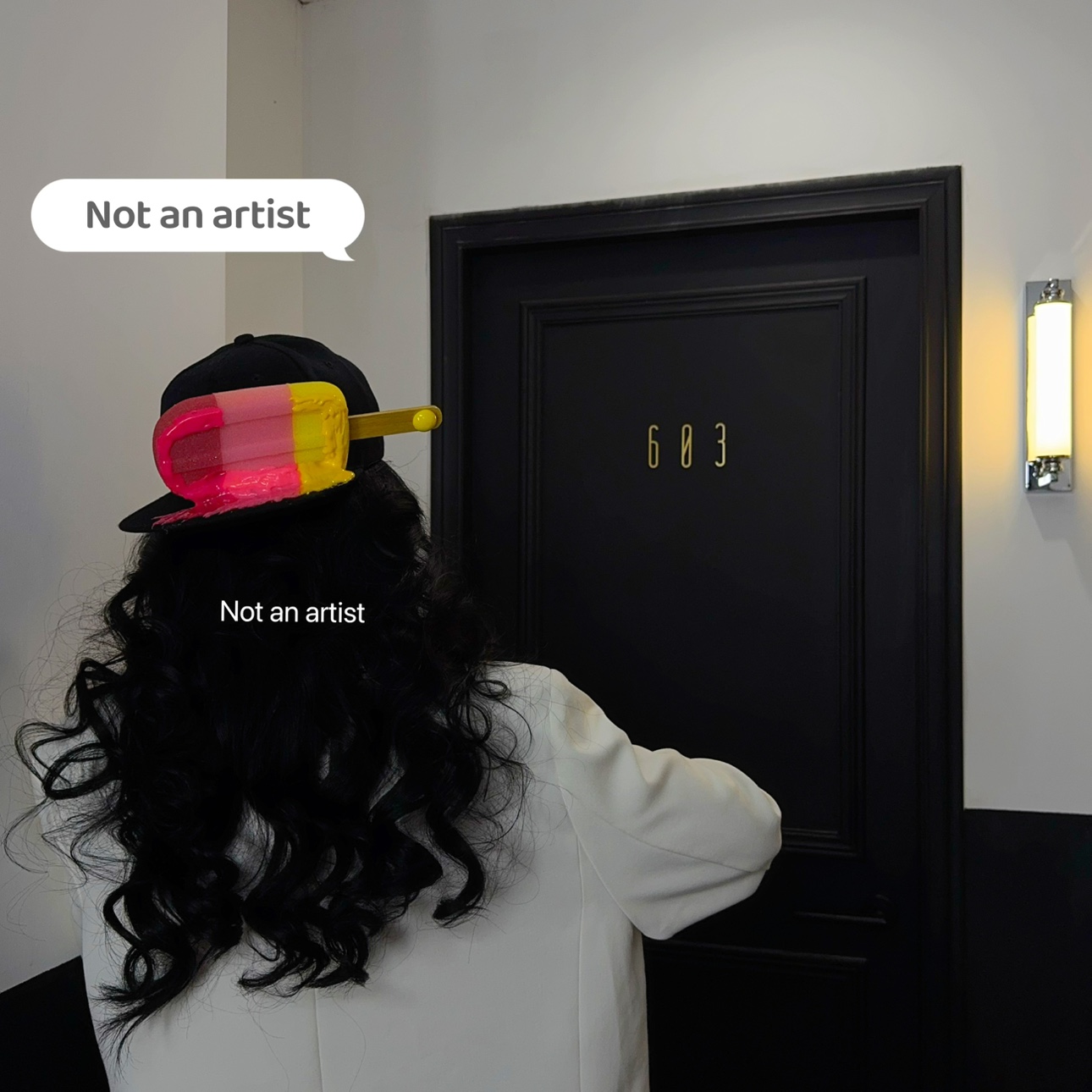 原创小众设计手作夏日融化雪棍冰棒冰淇淋棒球帽黑色百搭棒球帽 - 图2