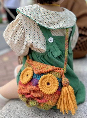 可爱毛线钩针手工编织包包