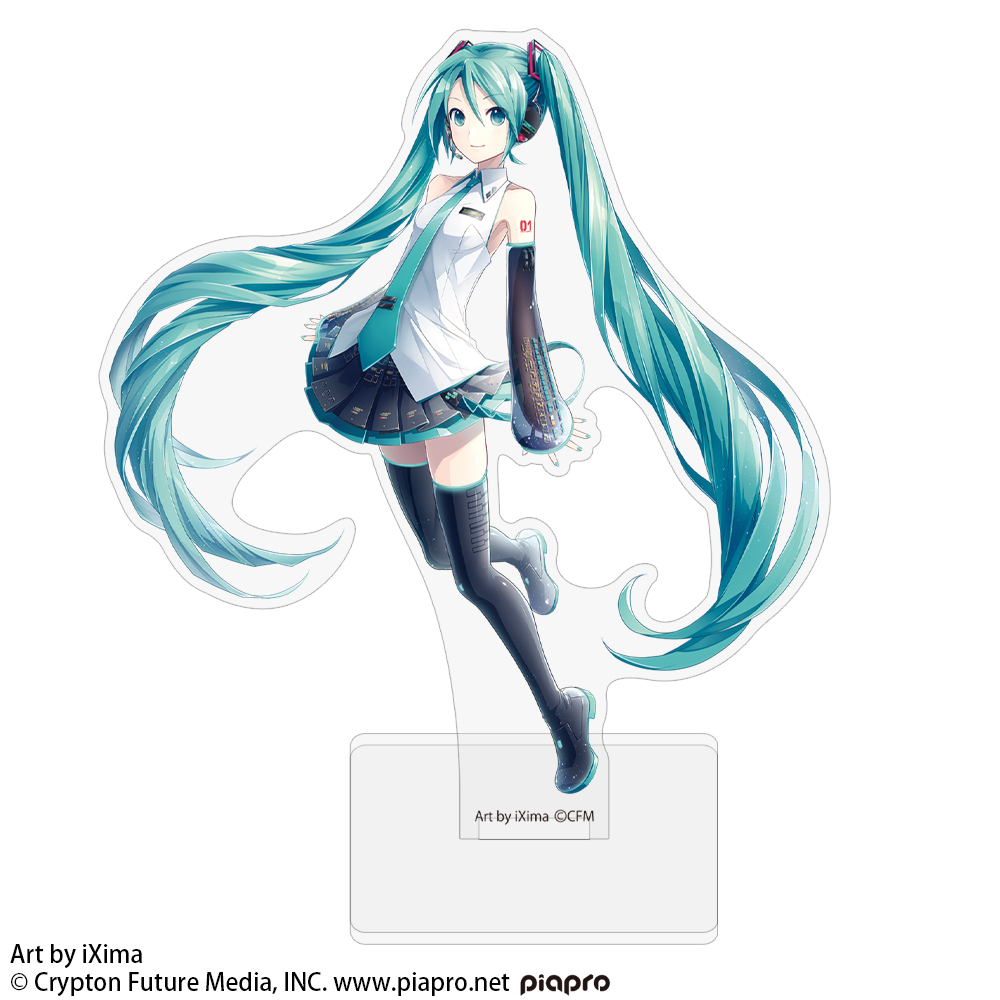 预定 COSPA日版周边初音未来 V3徽章亚克力立牌钥匙扣挂件-图0